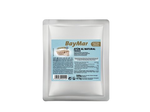 Atún listado BayMar al natural. Pouch 500 g/475 g esc