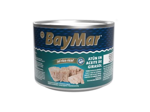 Atún listado BayMar en aceite de girasol. 1750 ml /1250 g esc